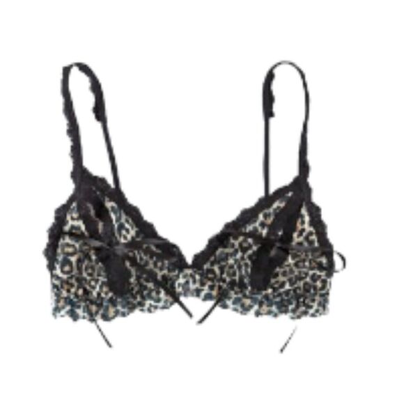 Hanky Panky After Midnight Classic Leopard Print Peekaboo Bralette Large… - Picture 2 of 3